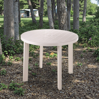 Table pliante ronde au design moderne Mobilier d'extérieur portable pour la cuisine de plage et le camping Matériau PP