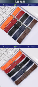 Correa de reloj de goma Vulcan FKM Real personalizada 18mm 20mm 22mm <span class=keywords><strong>24mm</strong></span> correa de reloj de liberación rápida de silicona resistente al agua para Galaxy - Product Image 2