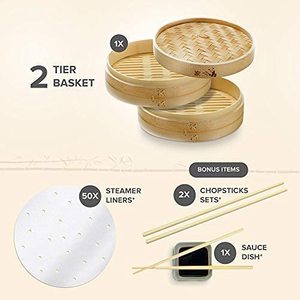 Panier à vapeur en bambou de petite taille, carré, <span class=keywords><strong>mini</strong></span> dim sum, nourriture, riz, ensemble de panier, faveurs 3 6 8 10 12 14 pouces - Product Image 2