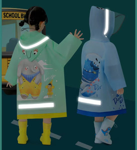 Manteau de pluie EVA imprimé dessin animé pour enfant en bas âge, vêtement à la mode pour garçon et fille, vente en gros - Product Image 3