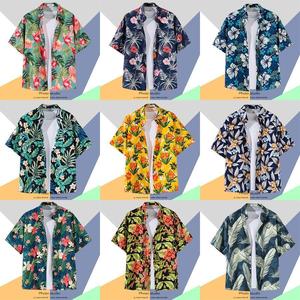 Kango Hawaiian-print Short-sleeve Polyester <strong>Shirt</strong> for <strong>Men</strong> Summer Thai Resort Beach Style Loose-fitting Floral-<strong>patterned</strong> Machine - Product Image 5