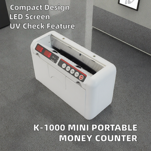 <span class=keywords><strong>OK</strong></span>-1000 Mini contador de billetes portátil Pantalla LED Contador de dinero recargable con máquina de conteo de dinero portátil - Product Image 2