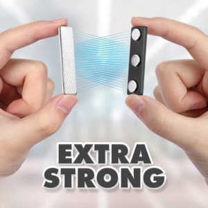 Porte-étiquette magnétique avec aimants puissants en néodyme pour fixer solidement les badges d'identification, les étiquettes nominatives avec motif de bloc ou de <span class=keywords><strong>disque</strong></span> - Product Image 5