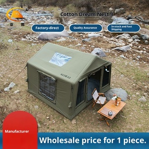 Carpa de <span class=keywords><strong>Camping</strong></span> Mengqi 9 para Exteriores, Inflable Automática, de Una Habitación, para las Cuatro Estaciones, Grande, 3*3m, Impermeable, de Algodón, >3000mm - Product Image 4