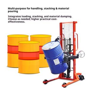 מלגזה ידנית NOBLELIFT DP25 NBF35 להרמת, היפוך וריקון חביות שמן, עם תפס הידראולי מסוג ציפור, להערמה ועבודה עם פוליאוריתן. - Product Image 4