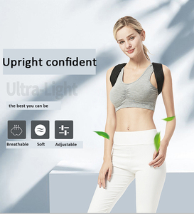 Ayarlanabilir neopren kumaş geri Brace evrensel omuz desteği ve sıkıştırma bakır infüzyon oturan duruş düzeltici - Product Image 5