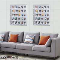 Étui en acrylique à 5 couches, mini Funk Pops, anti-poussière, transparent, support mural de rangement de bureau pour figurines d'action, objets de collection, présentoir