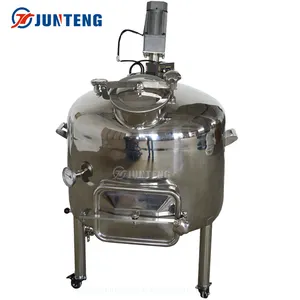 Brewery Fermenting Equipment Mirror Polishing 500L Stainless Steel Single Wall Beer Mash Tun