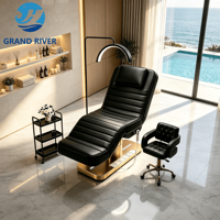 Lit de spa facial de salon de beauté moderne de luxe pour table de cils, table de massage, chaise de beauté, tables de massage facial, lit électrique