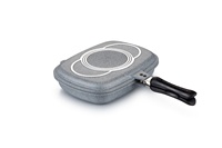 Wajan Penggorengan Aluminium Dua Sisi Dessini Double Grill Pan