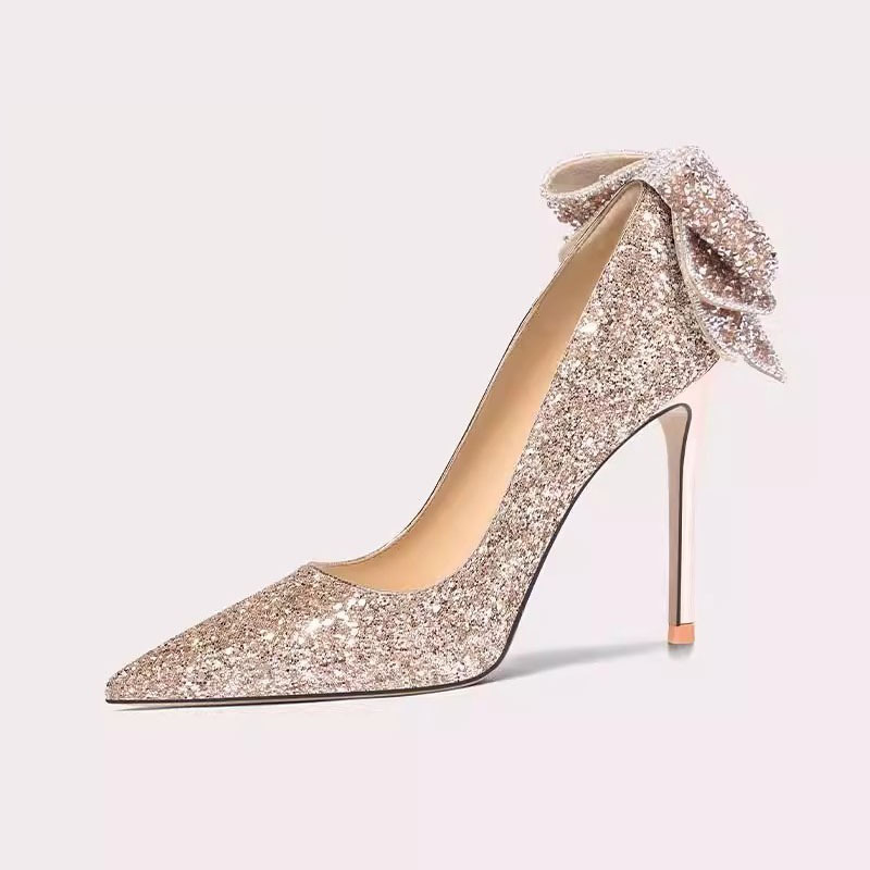 IDIFU Women's Stiletto Heels - Open Toe Ankle Strap Sandals For Wedding, Party & Date Nights - View #6