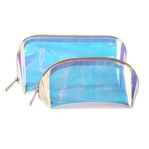 Óng ánh PVC dây kéo không thấm nước Túi mỹ phẩm trường hợp cho vệ sinh chăm sóc da tổ chức văn phòng phẩm bút chì trường hợp cho du lịch Laser <span class=keywords><strong>makeu</strong></span> - Product Image 3