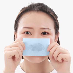 OEM ניקוי צבעוני פשתן שמן רקמת נייר פנים לניקוי נייר לעור שמן - Product Image 1