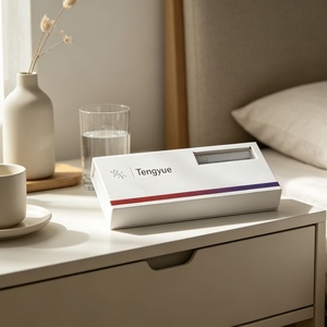 Boîte d'emballage en papier avec logo à effet holographique personnalisé pour ensemble de stylos injecteurs, pour stylo, aiguille et boîte à peptides avec fenêtre - Product Image 6