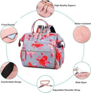 Échantillon gratuit Sac à dos polyvalent, étanche, adapté aux voyages, unisexe avec étui à sucette pour bébés - Product Image 2