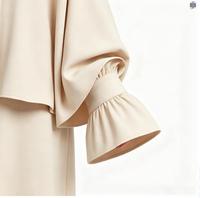 Abaya basique personnalisée et magnifique Khimar à manches larges, taille plus, en polyester respirant pour adultes