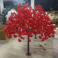 TE 4ft 5ft 6ft Centre de table Faux arbre floral Sakura Petite fleur en fausse soie Arbre de fleurs de cerisier artificiel pour la décoration de mariage
