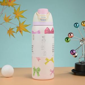 Nuevo Termo Aislado de Acero Inoxidable 304 con Asa, Boquilla y Tapa para Beber, 24/32 oz, con Pajita, Ecológico, Apto para Líquidos Calientes, con Logotipo Personalizado - Product Image 3