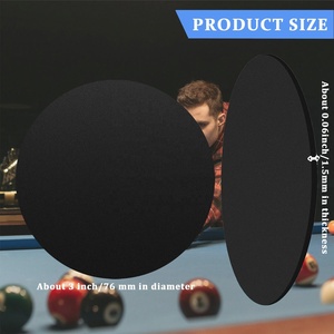 Billiard Pool Table Leg Shims 3" Diameter Rubber Leveling Kit with Foot <b>Pads</b>-Billiards Furniture Accessories - Product Image 2