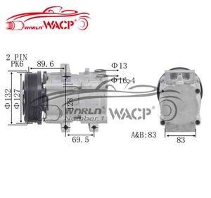 FS10 6PK pour <span class=keywords><strong>Ford</strong></span> pour <span class=keywords><strong>Cougar</strong></span> pour Mondeo pour Transit Auto pièces de rechange compresseur F8FH19D629RA 1406034 R16BYU19D629AA WXFD036 - Product Image 1
