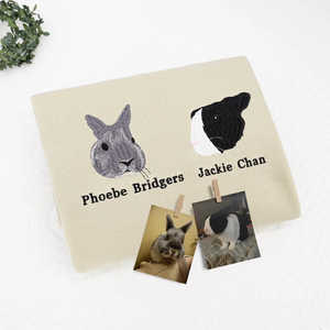 Sudadera con capucha con retrato de mascota ecológica bordada personalizada, insignia personalizada, regalo del Dí<span class=keywords><strong>a</strong></span> del <span class=keywords><strong>Padre</strong></span>, amantes de las mascotas, primavera y verano - Product Image 4