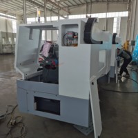 Tour CNC horizontal robuste automatique CK6140 avec haute précision à grande vitesse, porte-outils 4 axes 2 postes, système GSK, broche simple