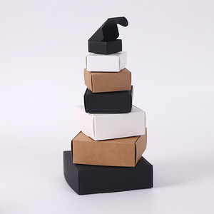 Boîte cadeau en papier kraft <span class=keywords><strong>vintage</strong></span> élégante et luxueuse, fabriquée à la main, matériaux recyclés, réutilisable, logo personnalisé, boîtes en soie - Product Image 4