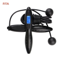 Câble à sauter intelligent en PVC, avec Logo personnalisé, fil réglable, calculatrice de calories, compteur numérique et minuterie pour sauter, avec affichage, 1 pièce
