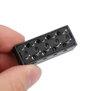 8a 250vac 4 עמדות 10 סיכות SS-24-2 חום קר צילינדר אוויר חם 1 מתגים שקופיות PC עבור מייבש שיער אביזר סלון - Product Image 5