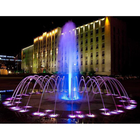 Fuente de Agua Musical para Jardín, Cuadrada, de Diseño Moderno, Personalizable, Duradera, de Acero Inoxidable 304, Resistente al Agua y Ecológica