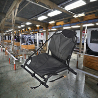 Chaise de kayak légère en aluminium de luxe pour 1 personne avec cadre pour la pêche