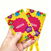 Cordons de cou personnalisés en polyester durable avec logo par sublimation et cartes d'accès PVC sur mesure pour événements, festivals, dirigeants et cartes VIP