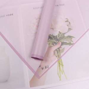 <span class=keywords><strong>Film</strong></span> d'emballage <span class=keywords><strong>plastique</strong></span> étanche pour fleur, livraison gratuite, 58x58cm, élément d'emballage à bord doré coloré, pour <span class=keywords><strong>fleuriste</strong></span> - Product Image 5