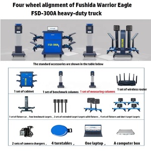Alineador de ruedas de plataforma de posicionamiento de cuatro ruedas de camión pesado <span class=keywords><strong>3D</strong></span> preciso de gama alta con certificación CE Fostar Warrior Eagle 2017 - Product Image 3
