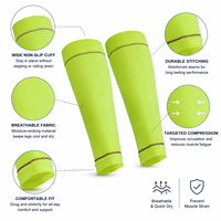 Manchons de compression unisexes pour mollets 20-30 mmHg, manchons de sport pour la course, le fitness et la récupération