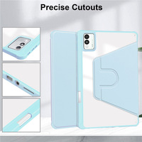 Nouvelle coque de protection antichoc pour tablette Tecno MegaPad 11 pouces avec fonction de veille/réveil automatique rotative et protection airbag