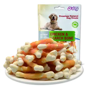 Made In China Traveling chicken dog treats training China factory free sample chicken and calcium bone OEM/ODM accepted