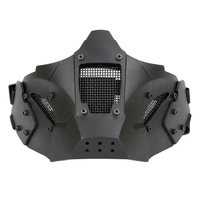 Iron Warrior Moto CS Party Demi-masque de protection tactique Adapté au casque rapide