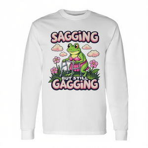 T-shirt à Humour Adulte Décalé, Manches Longues, Effet Déchiré et Amusant, Idéal pour Promotions Thème Humour - Product Image 2