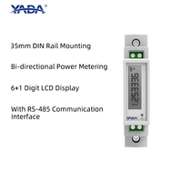 Medidor de energía inteligente digital OEM certificado CPA YADA, pantalla LCD monofásica, RS485 Modbus Din Rail, Medidor eléctrico de CA