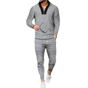 HO Venta caliente Hombres <span class=keywords><strong>S</strong></span> Set, de manga larga Adelgazamiento Casual de gran tamaño de moda Hombres <span class=keywords><strong>S</strong></span> Conjunto de dos piezas - Product Image 3
