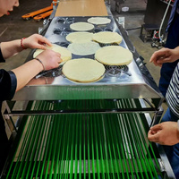Machine commerciale automatique pour la fabrication de feuilles de rouleaux de printemps et de samosas, laminoir à pâte pour restaurants et usines, chauffage au gaz et électrique