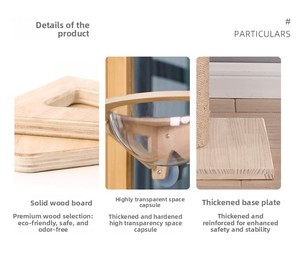 <span class=keywords><strong>Tiragraffi</strong></span> per <span class=keywords><strong>Gatti</strong></span> di Lusso Minimalista in Legno, Modello Heaven a 4 Livelli, con Postazione di Gioco, Piattaforma per Salti, Amaca e Nido - Product Image 4