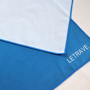 LETRAVE Serviettes en microfibre 3-en-1, couverture de voyage réversible, serviette super absorbante à séchage rapide, idéale pour le <span class=keywords><strong>camping</strong></span>, les voyages, la salle de sport, le yoga - Product Image 3