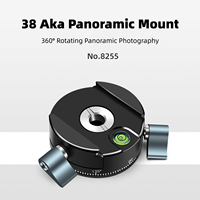 Trépied panoramique à fixation rapide pour appareils photo reflex numériques, mécanisme de verrouillage à double bouton, plaque rotative à 360 degrés portable
