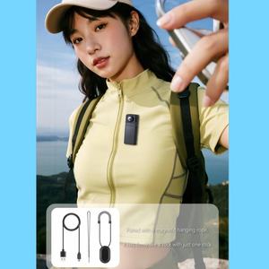 Mini caméra corporelle, <span class=keywords><strong>enregistreur</strong></span> vidéo HD 2K, 270 °   Caméra de poche à objectif rotatif pour les sports de plein air - Product Image 3