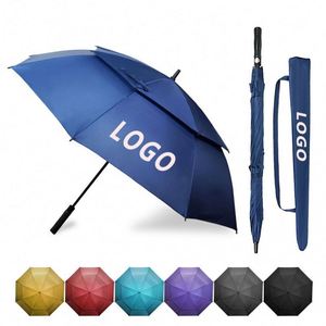 Promotion Top Quality Wholesale 2 Layer Waterproof Chinese Luxury Wholesale Customized Folding Golf <b>Umbrella</b> With Logo - Product Image 2