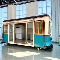 Camión de Comida Personalizado, Carrito de Helados y Café, Remolque de Autobús Eléctrico de Dos Pisos, Autobús de Comida Personalizado en Venta