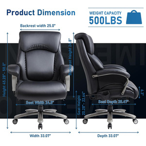 Nuevo Diseño, Silla Gamer Bosniana de Respaldo Alto, Cómoda, Moderna <span class=keywords><strong>y</strong></span> Lujosa, de PU Negro, Ajustable, Ergonómica, Marrón, con Ruedas - Product Image 6