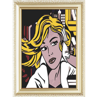 Hot Style Cartoon Image Personnalisé DIY Anime Portrait Peinture Par Numéros Kits Animation Populaire Pour La Décoration